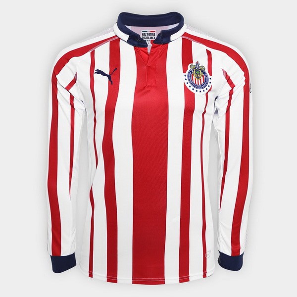 Trikot Guadalajara Heim Ml 2018-19 Rote Weiß Fussballtrikots Günstig